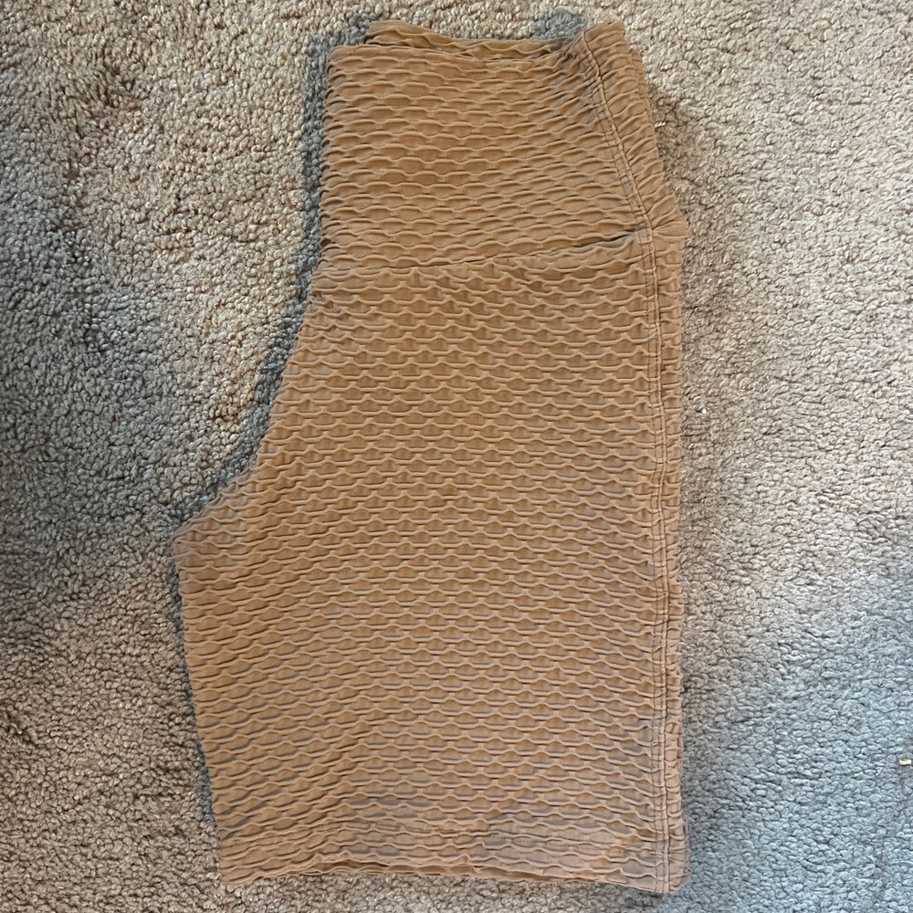 Booty by Brabants Croco caramel shorts